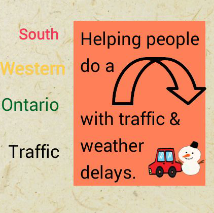 Tweeting & retweeting traffic issues for Ontario.