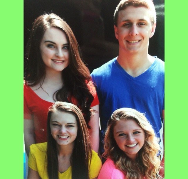 2014-15 Student Council Candidates! Olivia Burger, Lexie Erdos, Erin Sherry, and Lance Neuscheler! The bright party is the right party!