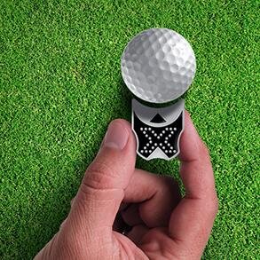 MoonMarXGolf's profile picture. Why mark a round ball with a round marker? MoonMarX - Magnetic Clip Ball Markers. A new edge.