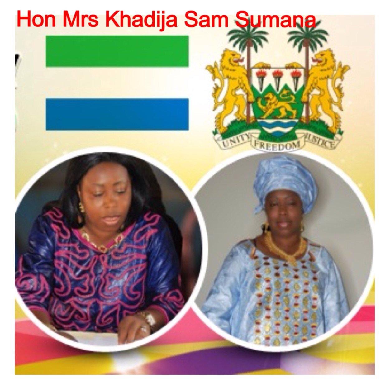 This account is run by the Second Lady of the Republic of Sierra Leone, Hon. Mrs. Khadija Sam-Sumana. All tweets are signed by the second lady, gov/privacy