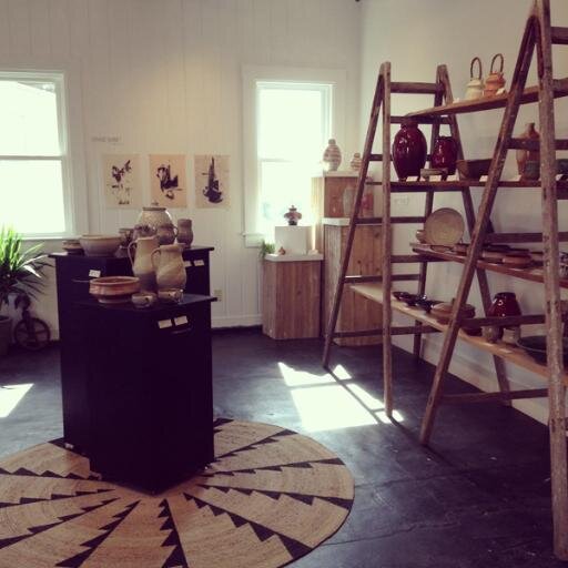 Chases is an exhibition, ceramics/print shop and creative studio space housed within an old auto garage located at downtown Short Sands beach in York, Maine.