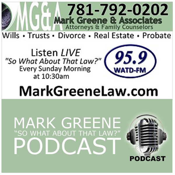 Mark Greene's So What About That Law? broadcasts Sunday Mornings at 10:30 on 95.9fm WATD

- Available on iTunes

http://t.co/lyzul6WMTC