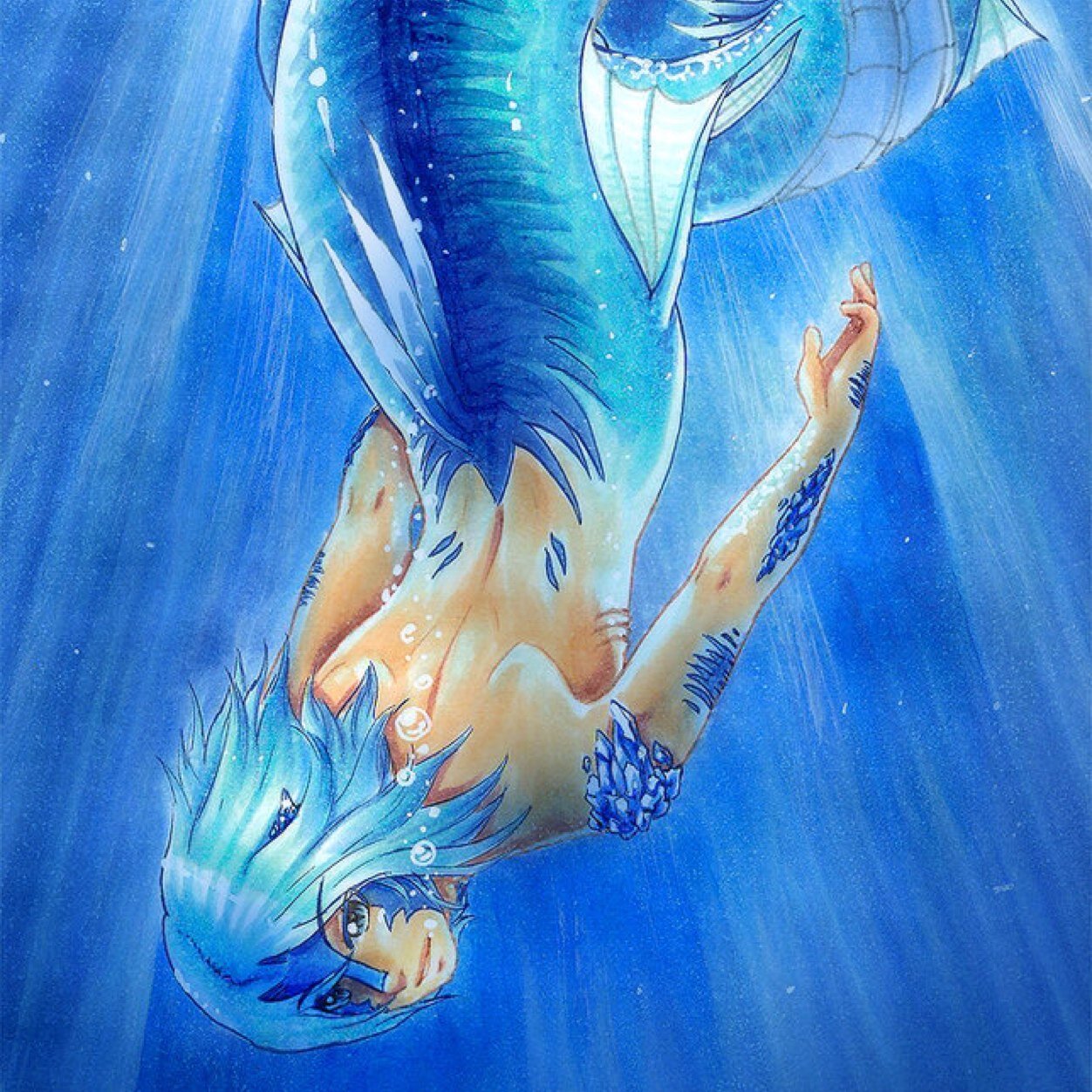 [Anime rp account] Im Gracie! Im a human by day and mermaid by...well anytime i want! Im a single girl! I have some sea serpent in me!