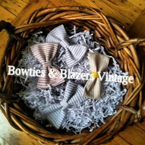 BowtiesBlazersV's profile picture. Bowties and Blazers Vintage is composed of two Vintage lovers & Bowties enthusiasts. Each piece in our store is hand picked or made with a keen eye!