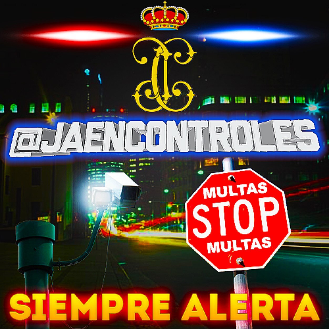 Cuenta oficial®, para que todos compartamos los controles de tráfico, alcoholemia, radares y accidentes. ¡¡¡¡¡STOP MULTAS!!!!! Contacto: jaencontroles@gmail.com