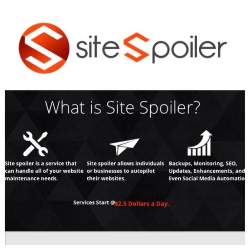 -Website Monitoring -SEO Enhancement -Sitemaps Creation -Site Scans -Social Media Update -Google Analytics & more... Info@sitespoiler.com 844-SPOILER (776-4537)