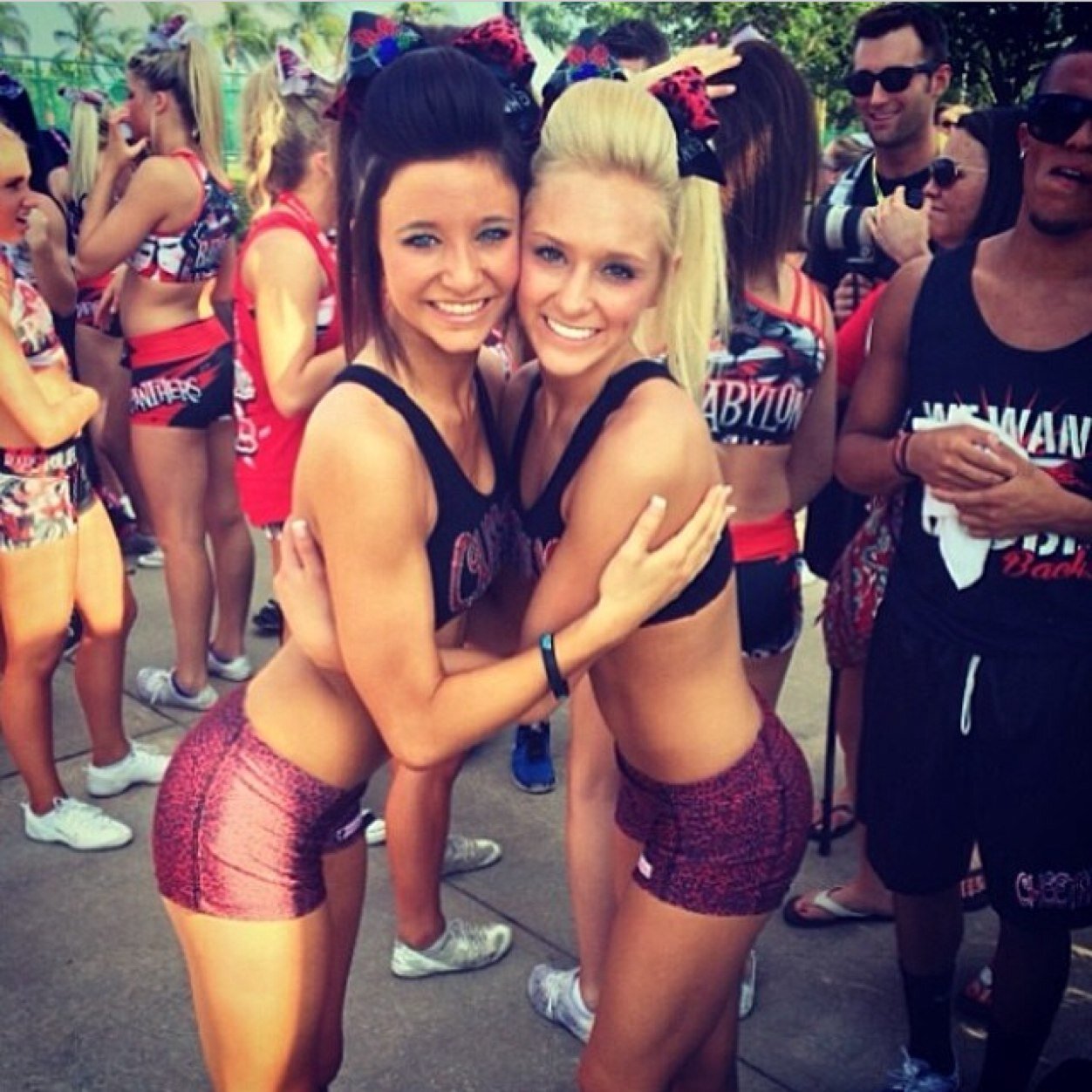 cheer is my life. small senior 5 -The one in the back of the stunt-