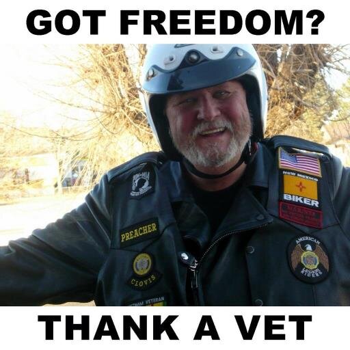 I am: a Christian, a Biker, a Vietnam Veteran, a Grandpa, & I love my wife. A Chaplain who works with vets and bikers
