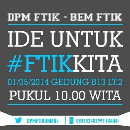 DEWAN PERWAKILAN MAHASISWA FAKULTAS TEKNOLOGI INFORMASI DAN KOMPUTER #BeraniBerkarya 085332481995 (Ibrahim)