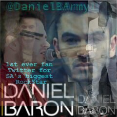 DanielBArmy1's profile picture. 1st fan account for SA's Incredibly talented Rock star- Daniel Stephen James Baron! Follow @danielbaron_ as he takes you onto his magical musical journey!