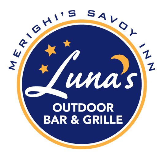 Luna's Outdoor Bar and Grille at the Savoy- East Vineland NJ Fun finger foods, burgers, sandwiches, flatbreads, signature drinks, cold beer, live entertainment