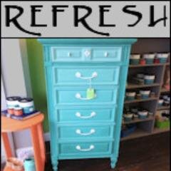Refresh offers unique furniture, home decor, and gifts. We love refreshing furniture, taking it from bland and boring to new and exciting!