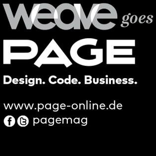 WEAVE goes PAGE // http://t.co/CEoK338L6z // @pagemag (Impressum: http://http://t.co/CEoK338L6z/impressum)