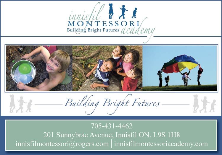 Innisfil Montessori Academy serving Innisfil and South Barrie providing childcare for ages 18 months to 6 years of age.