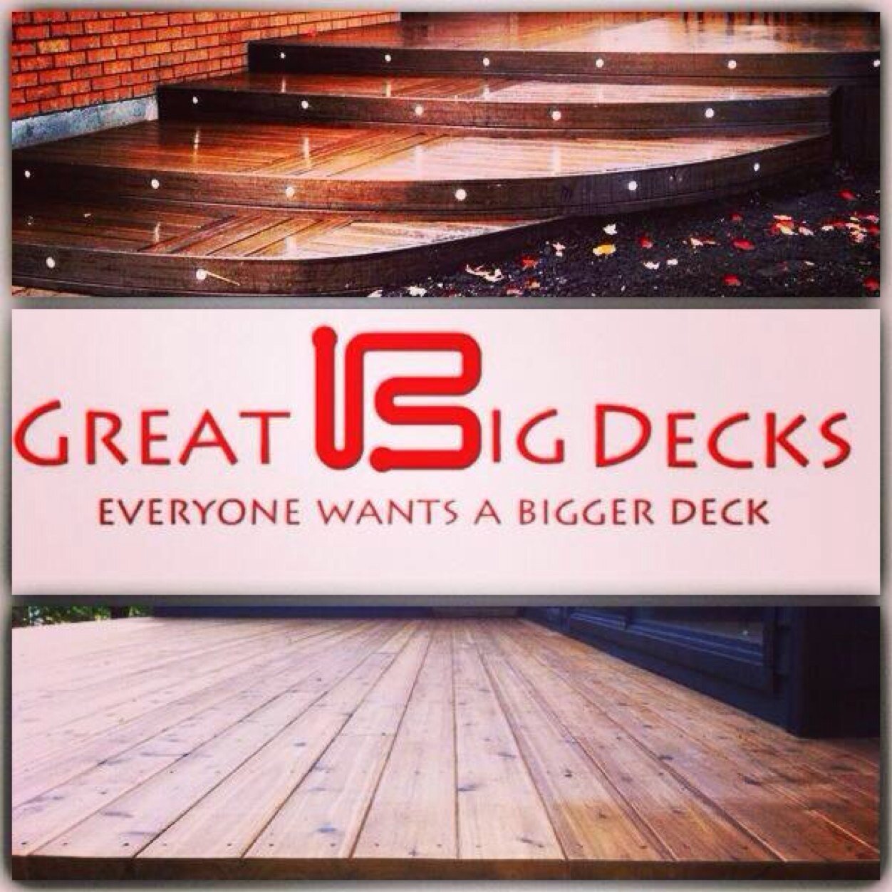 Great Big Decks is committed to providing quality deck design and build services at a fair market value. We specialize in Trex composite decking ! 705-623-DECK
