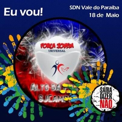 #FrequênciaJovemF12 Todos os Sábado às 19:00hrs
Rua Audemo Veneziane, 400 - Alto da Ponte
São José dos Campos - SP