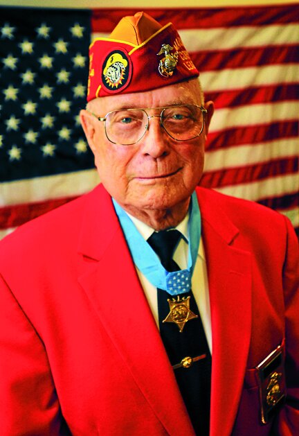 Medal of Honor Recipient, WW II. Hershel Woody Williams Medal of Honor Foundation honors Gold Star Families-