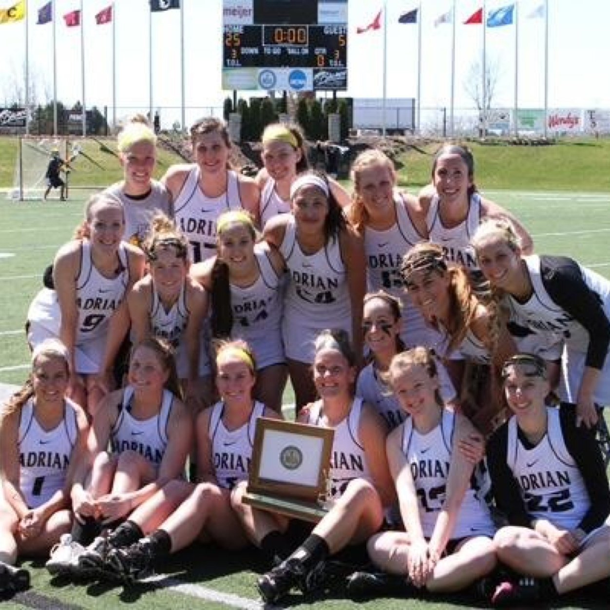 Adrian College Women's Lacrosse MWLC Champs 2011, 2012 MIAA Champs 2013 NCAA Tournament 2011, 2012, 2013