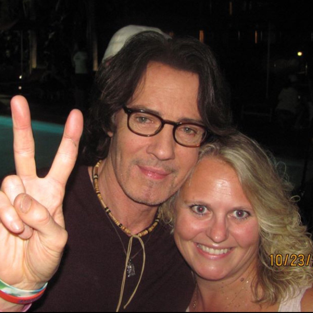 My husband and I love to go on the boat on sunny warm days, and on one of his Harleys at night. My 3 sons keep me busy. I follow Rick Springfield when I can.