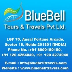 Bluebell Tours & Travels Pvt Ltd
LGF-70 ANSAL FORTUNE ARCADE NOIDA SECTOR -18 

CONTACT NO: +91 88 00 150 150
Landline; 0120 426 40 40, 427 40 40, 431 40 40
