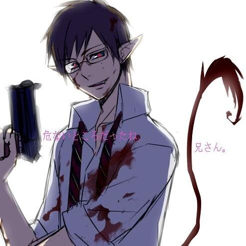 Half Demon| 1st Middle Class Exorcist / Doctor| Teacher at True Cross| Twin brother of Rin Okumura| I'll do whatever it takes to protect my brother|