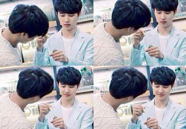 My bias is kyungsoo but I love kaisoo so much♥♥ (fanacc)