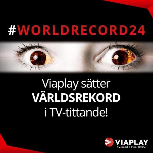 On 5 May at 15:00 CET, a world record attempt will begin on Viaplay. Four people will continuously watching tv for 90 hrs.