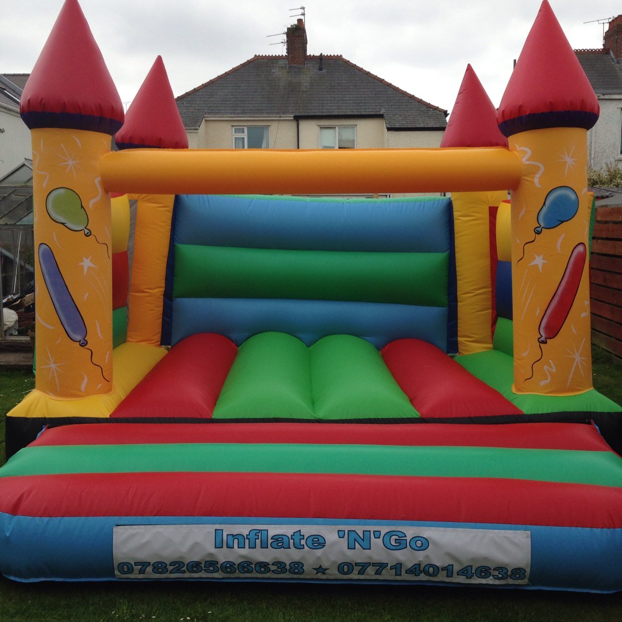 inflatengo's profile picture. Family run bouncy castle hire company based in Porthcawl  serving South Wales. Friendly professional service with great value. Fully insured.