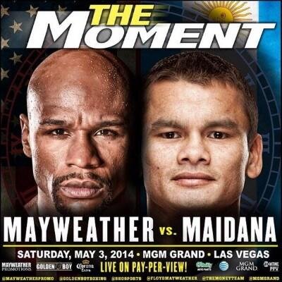 THE MOMENT: Mayweather vs. Maidana, is a 12-round world championship unification bout for Mayweather and Maidana's respective 147-pound titles.