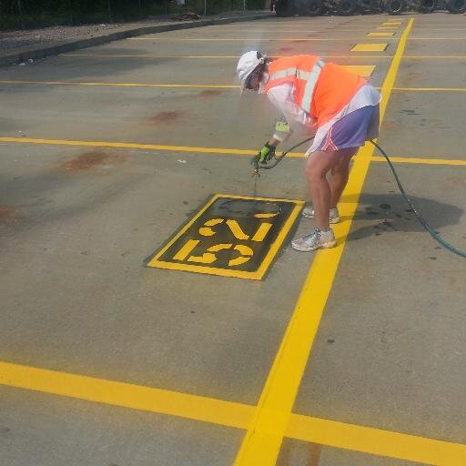 Owner of A+ Asphalt Sealcoat & Line Striping, LLC Protecting, beautify one parking lot at a time. #sealcoat #parkinglots #womenownedbusiness #girlboss