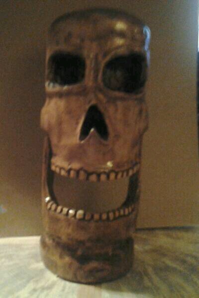 Local artist specializing in hand carved Skull art.