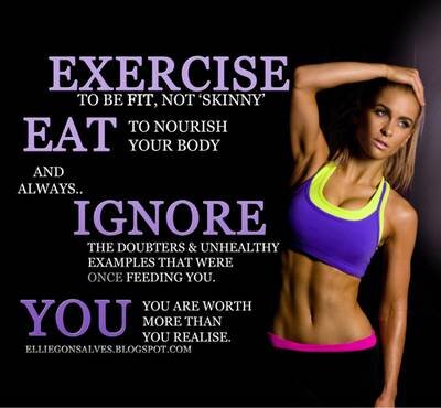 Fitness. Exercise. Motivation. Healthy. Nutrition. Smile. Be fit and happy.