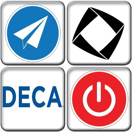 The Twitter handle for DECA's Chapter and Association Officers [#DECAempower #DECAelevate #ELS #IAMDECA]