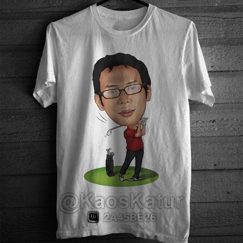 Kaos Karikatur bahan cotton combed 20s, sablon DTG sms 082233126546 bbm 2A45BE26