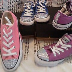 Custom jewelled converse or get them plain whatever your style, whatever your taste. Check out Sparkle & Strut on Facebook and strut away with a pair today!!!