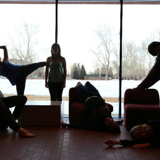 A group of people, preparing for their Fringe debut this August in Edmonton with their show Sonder.
