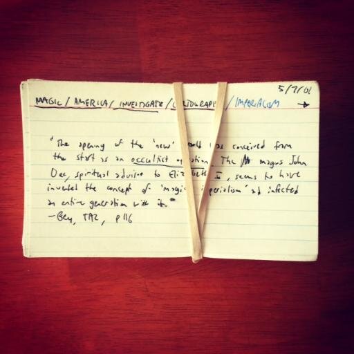 Fragments from @jbushnell's note index ⌘ Our artists no longer try to put us in touch with God & the eternal, but with the infinity of our own archives. (Eno)