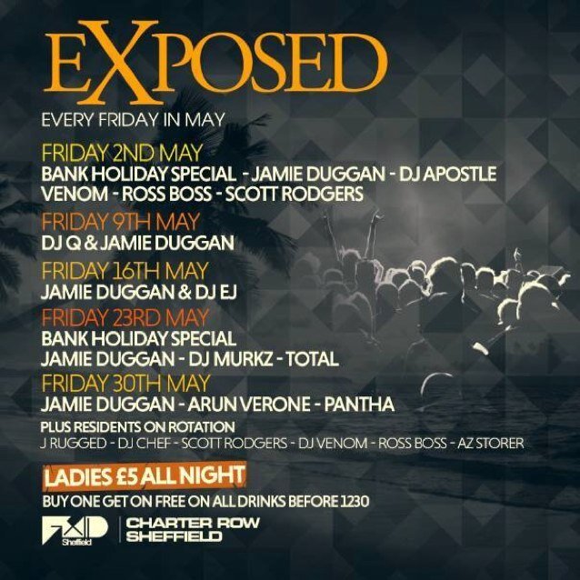 Featuring special guest DJs every Friday at FWD plus resident DJs... JAMIE DUGGAN • SCOTT RODGERS • DJ VENOM • DJ CHEF • ROSS BOSS • J RUGGED & MORE!!! #EXPOSED