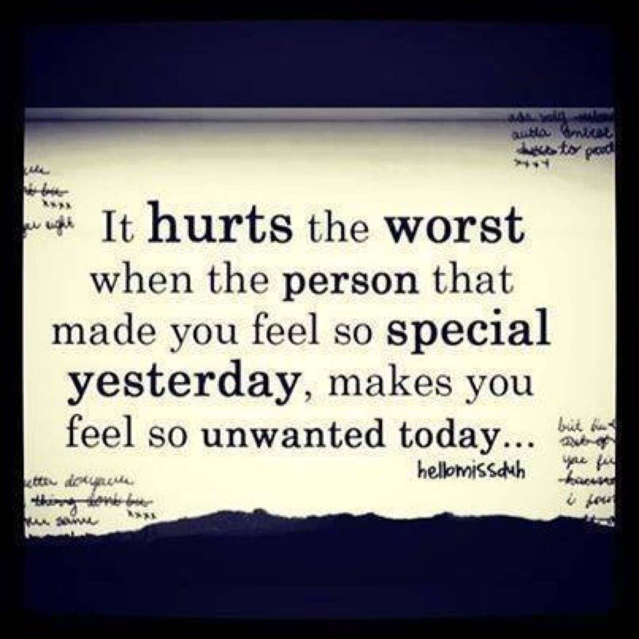 Lost in a sea of sadness