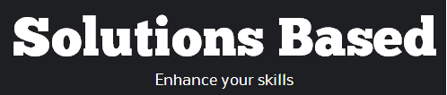 solutionsbased's profile picture. Solution for Everything. Right Place to Enhance your Skills.