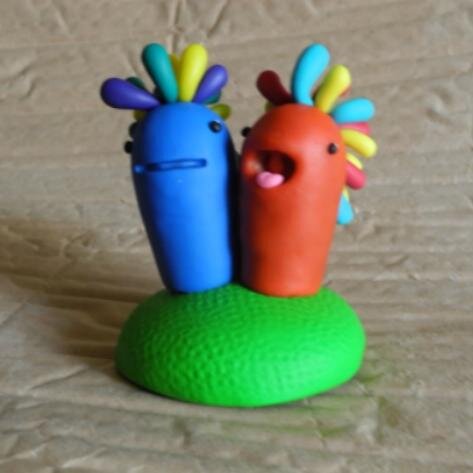 Mimolis faisaient du bruit pendant qu'elle ronflait. PlasticineAndStopMotion #animation