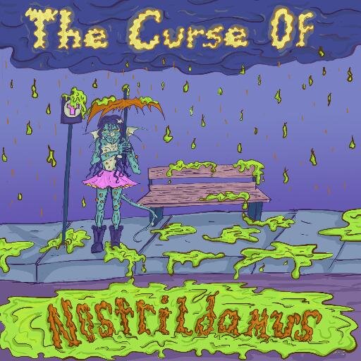 NOSTRILDAMUS are Punk/Rock'n'Roll DUO from Minneapolis, MN -Jess Wilton: Guitar/Vocals & Beth Cullen: Drums/Vocals Curse of Nostrildamus art by: Evelyn Miller