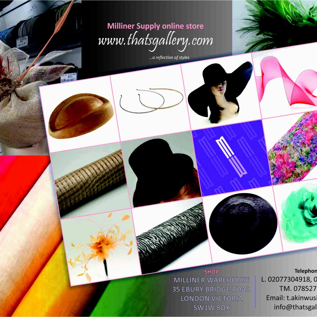 Simple, love working with my hand, MWH / T Hats Gallery. Beautiful custom made Hats and fascinators.