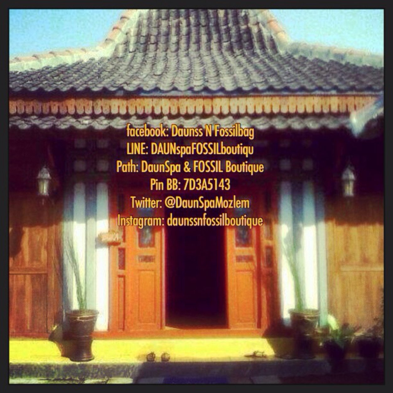 DaunSpaMozlem's profile picture. Griya SPA dan butik Fossil di Jogjakarta Hadiningrat