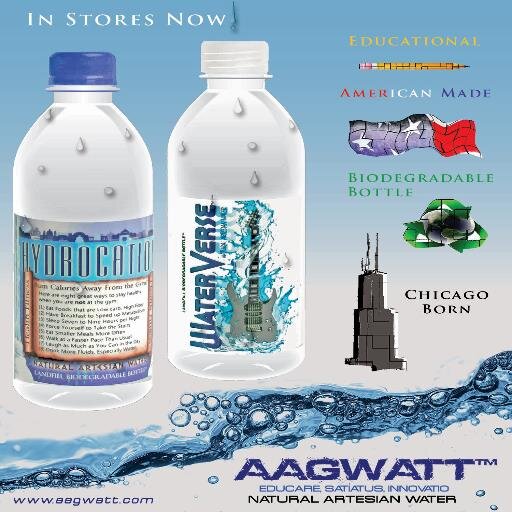 AAGWATT™ is a Chicago born bottled water company that is on a mission to educate, hydrate, and innovate for the betterment of humanity. #HYDROCATION Nation