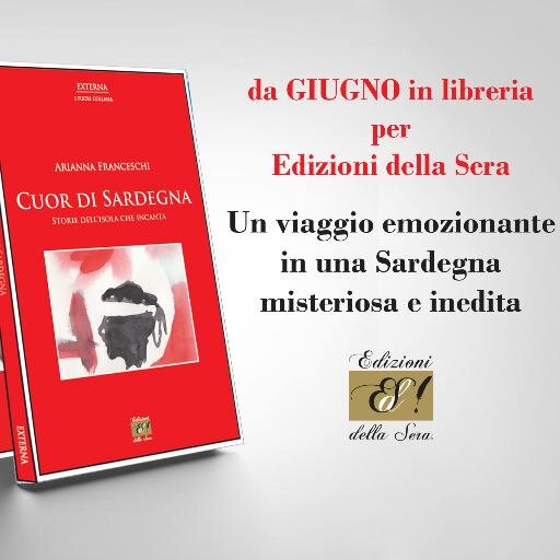 Dal 10 giugno in libreria per Edizioni della Sera! Un viaggio emozionante in una Sardegna misteriosa e inedita. Prenotazioni: ordini@edizionidellasera.com