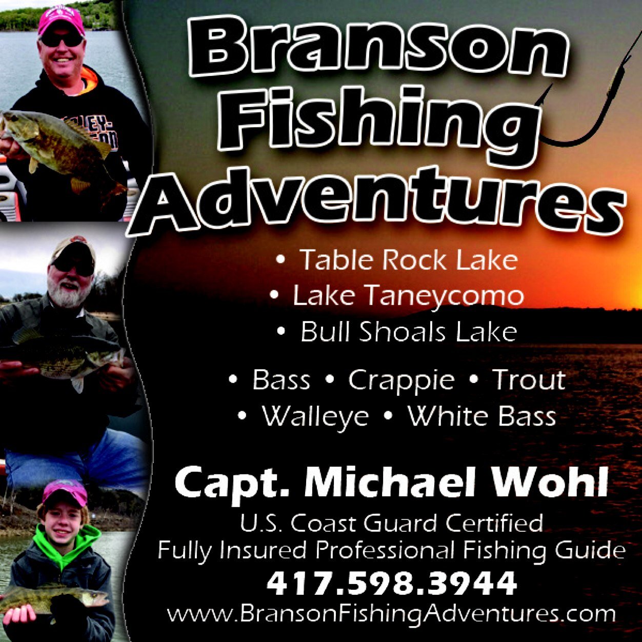 FishingBranson2's profile picture. Professional fishing guide in Branson, Missouri on Table Rock Lake, Lake Taneycomo & Bull Shoals Lake