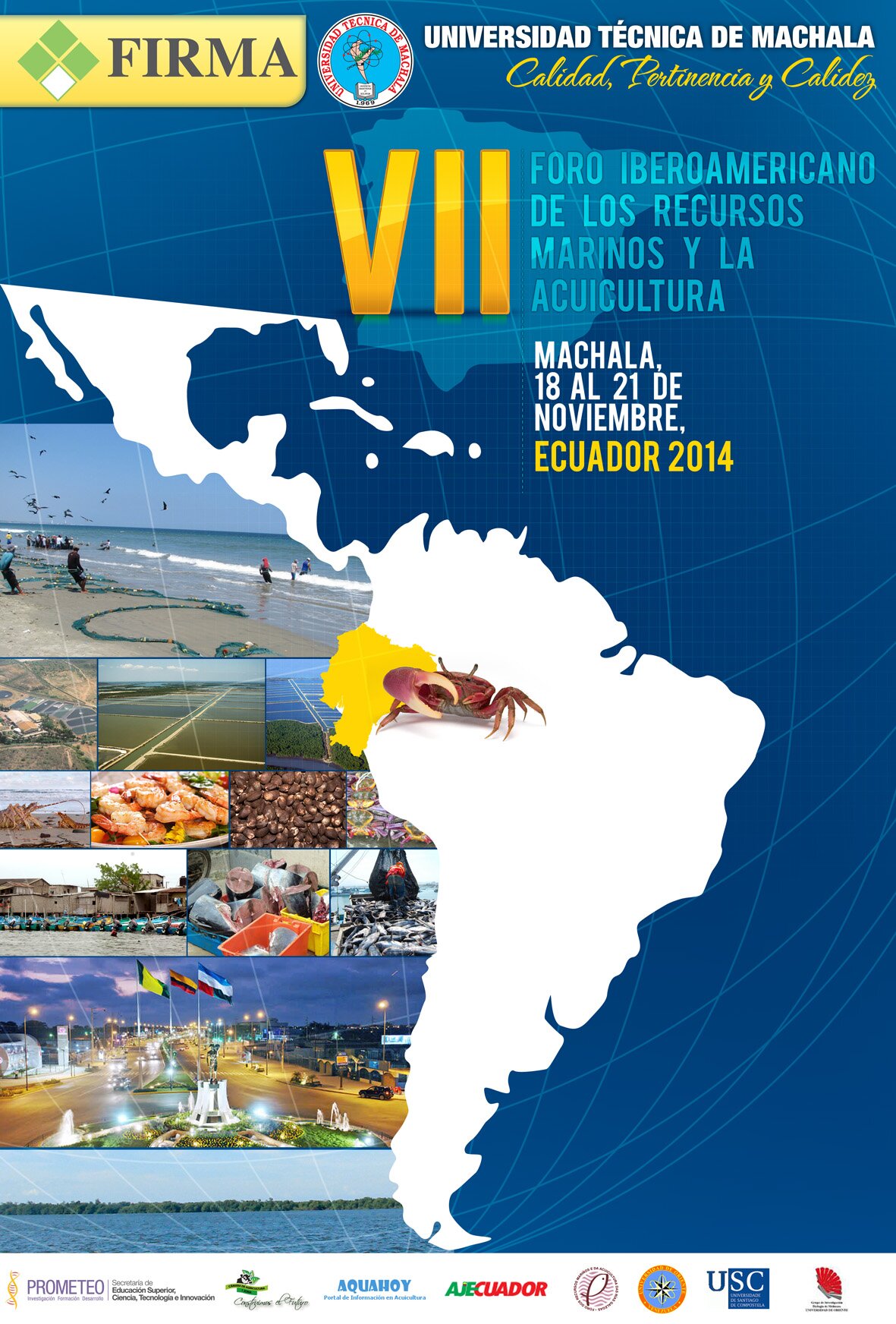 VII FORO IBEROAMERICANO DE RECURSOS MARINOS Y ACUICULTURA, ECUADOR 2014.