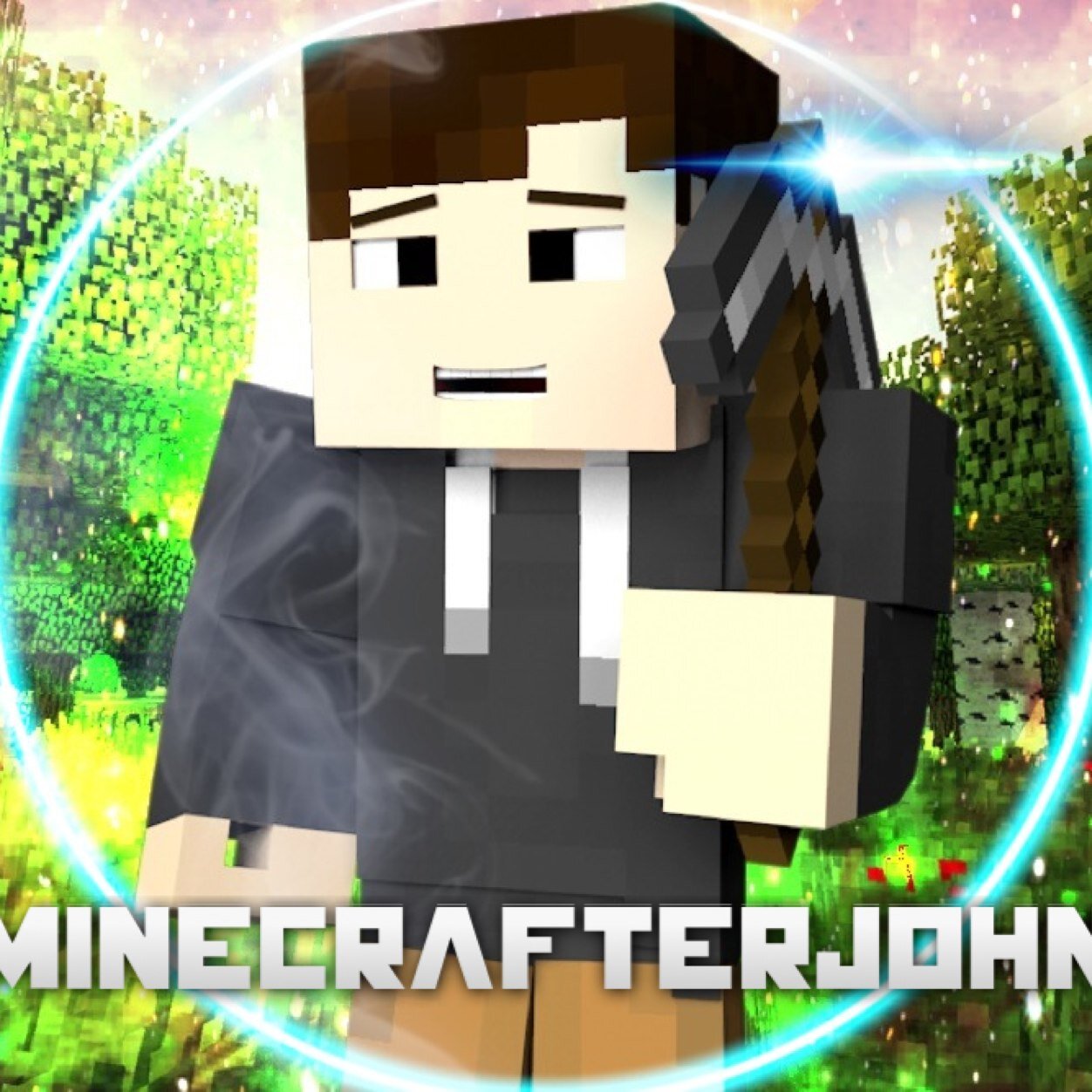 I like minecraft, My name is John, pretty much explains the name. Im christian, and #Arianator and Well sub to my Youtube check out my best friend @i8applez