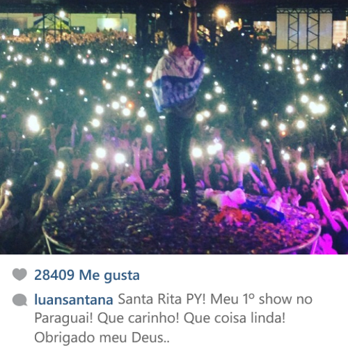 fansdeluansant1's profile picture. Paraguay vai ta sempre com você  , siempre te esperando de novo !! ❤ @luansantana